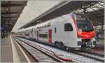 Der neue SBB RABe 512 008 (94 85 0 512 008-9 CH-SBB) für den Fernverkehr bei einer Test-Fahrt in Lausanne.