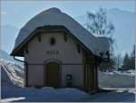 Die einstige Zwischenstation der stillgelegten Zahnradbahn Leuk-Leukerbad:Inden.