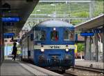 Die etwas andere Sicht auf den BLS Wendezug in Spiez.