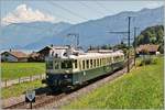 Der historische BCFe 4/6 (ex BCFZe 4/6) als Planregionalzug Spiez - Interlaken Ost bei Faulensee.
14. Aug. 2016