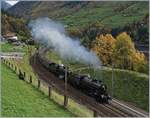 Die Elefanten kommen! Die C 5/6 2978 und 2969 führen gemeinsam einen langen Extrazug über die Gotthard Panorama Strecke.