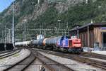 2025-07-10.SBB CFF FFS Cargo Brigue/Brig  Locomotive Diesel Vossloh  Am 843 087
