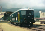 SBB Historic: Eher selten führt eine Extrafahrt die Bm 4/4II 18451 (1939) in das Industriegebiet von Cressier, wie dies im Jahre 1999 geschehen ist.
Foto: Walter Ruetsch