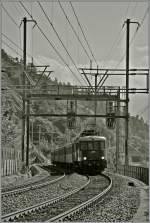 100 Jahre BLS: Die sch�ne Ae 6/8 205 kurz vor Hohtenn.