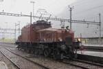 SBB Krokodil 14253 trotzt am 19 September 2021 der Regenfall in Erstfeld w�hrend der Erstedition von die Gottharder Bahntage.