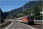 Bei seiner Ankunft in Faido konnte ich eine lange Jahre typischen  Gotthard-IR  fotografieren.