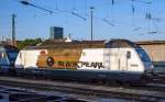 Die Re 465 016-4  Black Pearl  (91 85 4465 016-4 CH-BLS) ist am 06.06.2015 in Basel abgestellt.
