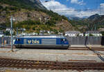 Noch im alten originalen Dunkelblau und somit noch nicht modernisiert, die BLS 465 002-4 „Görnergrat“ (91 85 4465 002-4 CH-BLS) seht am 08 September 2021 in Birg, aufgenommen aus