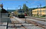Die Golden Pass MOB  Schokoladenlok  auf Besuch in Blonay.