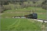 Eine GDe 4/4 Serie 6000 mit einem GoldenPassPanoramic Expresss kurz vor Rossini�re.