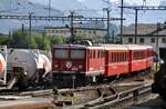 RhB Ge 4/4 I U Nr.602 in Samedan am 19.08.2009.