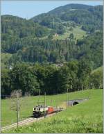 MOB'stalgie: Der (ex MOB) FZe 6/6 2002 kurz vor Cornaux.