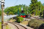   Da hat wohl jemand zuviel Dampf und muss ihn anlassen - Die G 2/2 Krauss-Kastendampflok (Tramlok) Nr.