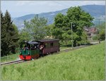 Die kleine G 2/2 Tramlok N° 4 erreicht Chaulin.