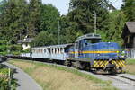 2024.09.07 BC/MOB Blonay Chem de Bouricloz.
Locomotives diesel Gm 4/4 2002.

Week end du festival de septembre 2024