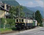Festival Suisse de la vapeur (Schweizer Dampffestival 2025) - der herrliche MOB DZe 6/6 2002 der Blonay -Chamby Bahn erreicht mit seinem Zug von Chaulin kommend Blonay.
