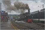 Les chemins de fer disparus - Die verschwundenen Bahnen (Zell - Todtnau 1889 1967) - Die SEG G 2x 2/2 105 der Blonay - Chamby Bahn verlässt mit ihrem Güterzug 10573 Blonay in Richtung