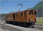 Festival Suisse de la vapeur / Schweizer Dampffestival 2026 - Die RhB Berninabahn Ge 4/4 81 der Blonay Chamby Bahn steht ist Blonay und wartet auf seinen Zug. 

24. Mai 2026