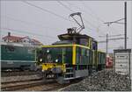 Die SNCF C 20155 UIC N° 97 85 1 932-0 (ex SBB Ee 3/3 II 16515, ex SNCF C 20155) des Verein  Team C-20155  beim Dépôt von Balsthal.