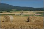 Der BAM Be 4/4 N�15 als Regionalzug von L'Isle Mont la Ville nach Apples bei Villars-Bonzon am 15.