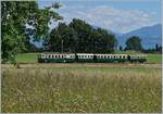 Der BAM BCFe 4/4 N� 2 auf der Fahrt von Morges nach Apples kurz vor Vufflens le Ch�teau.