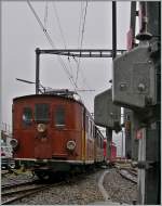 Die BOB HGe 3/3 29 schaut noch etwas versch�chtert in ihre neuen Heimat...