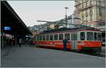 Der ex SNB Be 4/4 1007 ersetzt hin und wieder GTW im Regionalverkehr der MOB, hier als Regionalzug 2350 Montreux - Fontanivent kurz vor der Abfahrt in Montreux.