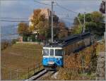 Der MOB ABDe 8/8 4004  Fribourg  im Regionalzugeinsatz als 2331 von Fontanivent und Montreux kurz nach Le Châtelard VD.