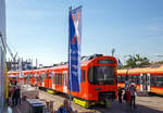   Stadler Rail pr�sentierte auf der InnoTrans 2018 (hier 18.09.2018) den neuen Worbla-Zug Be 4/10 f�r die RBS (Regionalverkehr Bern-Solothurn),  hier in Form von dem RBS Be 4/10 Worbla 02.