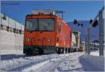 Die TPC HGem 2/2 943 ist auf dem Col de Bretaye im Schneer�umungsdienst Einsatz.