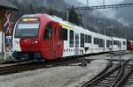 TPF: Noch etwas gewöhnungsbedürftig sind die neuen Triebzüge, die seit dem Dezember 2015 das Bild der TPF prägen.