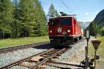 RhB Ge 4/4 I Nr.601 in Spinas am 19.08.2009.