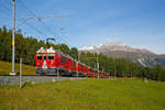   Gef�hrt von den RhB beiden ABe 4/4 III Triebwagen Nr.
