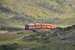 RhB ABe 4/4 Nr.41 und Nr.42 auf dem Bernina-Plateau bei Lagalp am 27.08.2009.
