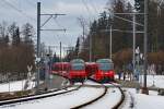 SZU: Ab Z�rich HB verkehren die Z�ge der SZU als S 4 nach Langnau Gattikon und Sihlwald sowie als S 10 auf den Uetliberg.