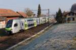 BLS: S-Bahn auf der Fahrt nach Biel mit RABe 515 012  MUTZ  bei Busswil am 27.