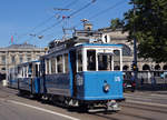 Z�RCHER TRAMPARADE 2017   VBZ: Aus Anlass des Jubil�ums 50 Jahre Verein Tram-Museum Z�rich und 10 Jahre Tram-Museum Burgwies wurde am Sonntagmorgen, 21.