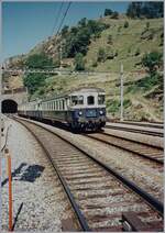 Lange Jahre prägten die BLS Triebwagen ABDe 4/8 (mit Bt) den Regionalzugverkehr auf der BLS Südrampe von Brig nach Goppenstein (und zurück), wobei vor allem Wanderer das Angebot