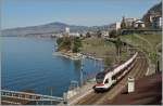 Ein Flirt verl�sst Veytaux-Chillon.