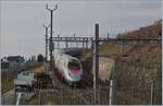 Der FS ETR 610 001 als EC 34 bei der Durchfahrt in Cully.