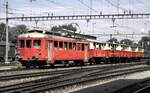 RHB ABDeh 2/4 Nr.23 mit Sommerwagenzug in Rorschach im August 1991.
