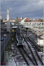 Ein Thurbo GTW verlässt als S14 Konstanz Richtung Weinfelden.