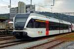 Rote Türen: ThurBo 720-8 steht am 25 Mai 2019 in Brugg AG.