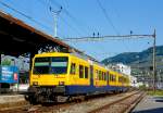 Die letzte Tag des  Train des Vignes  (S31) in dieser Zugskomposition und Lackierung (SBB RBDe 560 131-5 mit Steuerwagen Bt 50 85 29-35 931-9), hier am 28.05.2012 bei der Einfahrt auf Gleis 5,