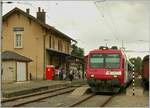 Ein Travys NPZ im alten Bahnhof von Le Brassus.