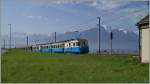 Der ABDe 8/8 2002 mit seinem Regionalzug 2222 obserhalb von Montreux, bei  Le Ch�telard .