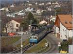 Erfreulich, hin und wieder auf einen der schönen ABDe 8/8 zu stoßen! Hier ist der ABDe 8/8 4003  BERN  mit seinem Regionalzug 2213 von Zweisimmen nach Montreux bei Planchamp unterwegs.