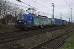 Am tr�ben Morgen von 14 M�rz 2024 verlasst BLS Cargo 193 494 samt KLV Emmerich auf den Weg in die Niederlande.