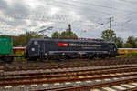   Und nun noch als Seitenportrait:  Die an die SBB Cargo International AG vermietete MRCE ES 64 F4 – 282 bzw.