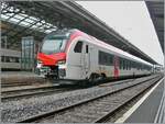 Der Thurbo EVO RABe 531 402-1 mit der etwas erstaunten UIC Anschrift RAB 94 85 0 531 402-1 CH-THB) auf einer Testfahrt in Lausanne.